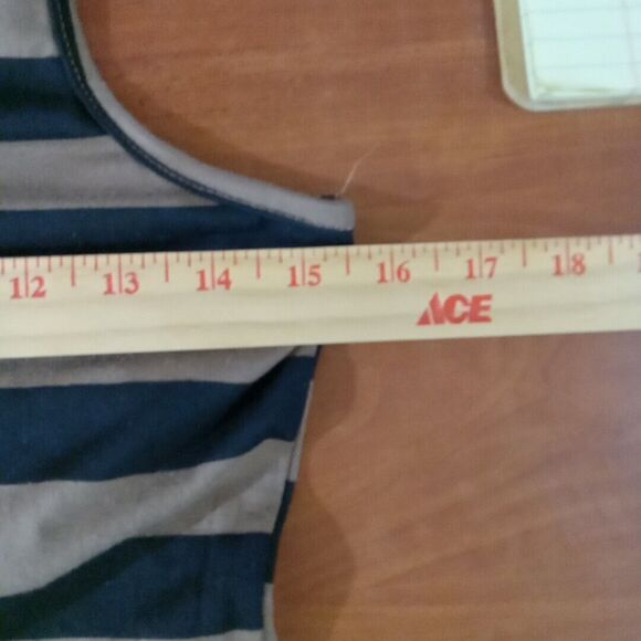 Cristinalove Dress Women's Size Medium Stretchy Striped Black Brown - Picture 9 of 13